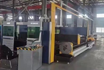 Laser-cut machine